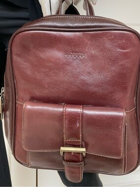 Diverso Italy Brown Leather Mini Backpack Vintage Style Genuine Leather Bag